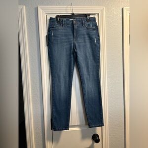 Sonoma Skinny Jeans Women’s Size 10 Medium Wash Distressed Stretch Denim